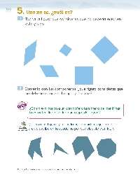 Primaria Primer grado Matemáticas Más de figuras geométricas Página 100